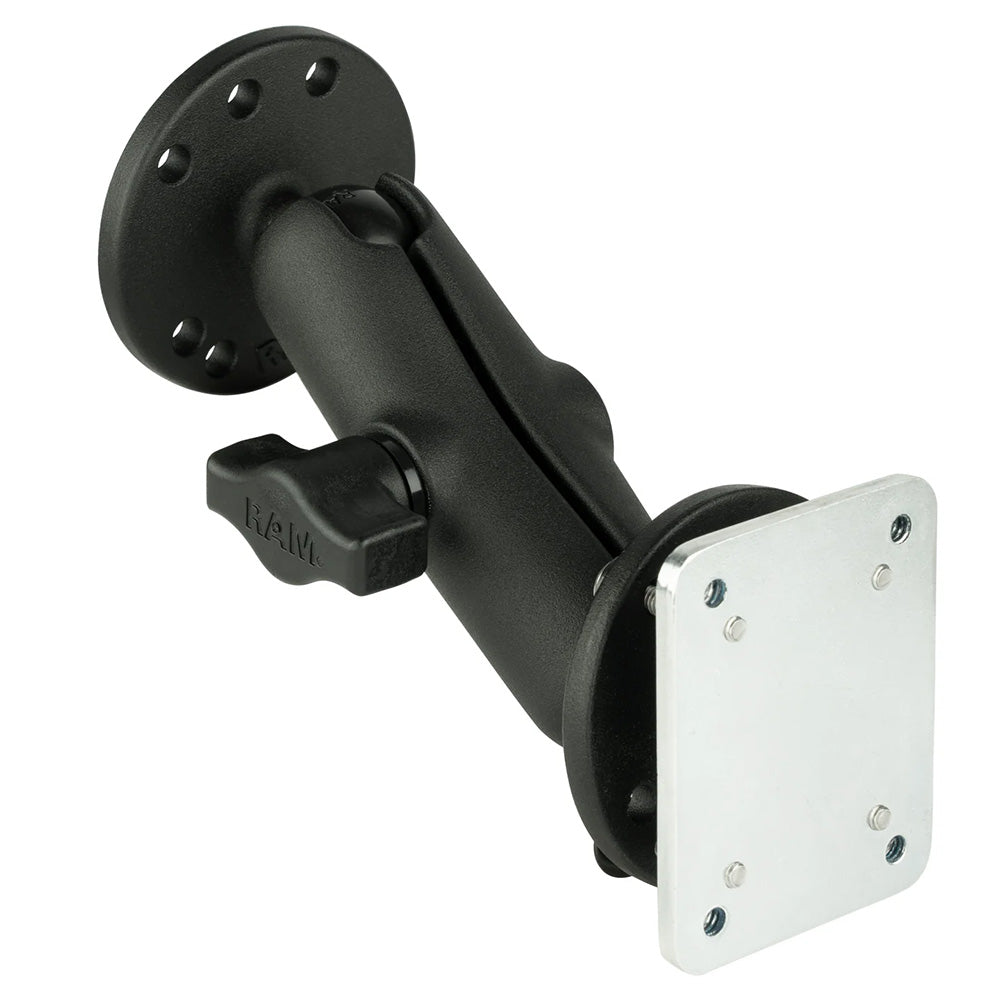 RAM Mount Double Ball Mount w/Backing Plate [RAM-B-101U-225B2]