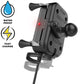 RAM Mount Tough-Charge 15W Waterproof Wireless Charging Motorcycle Mount [RAM-B-149Z-A-UN12W-V7M-1]