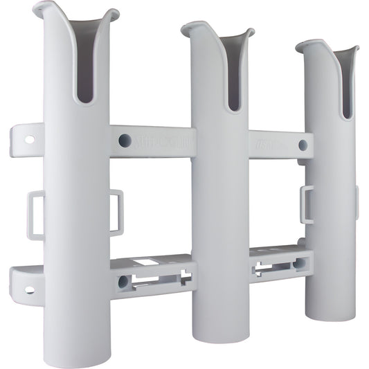 Sea-Dog Triple Threat Three Pole Rod Holder - White [325032-1]