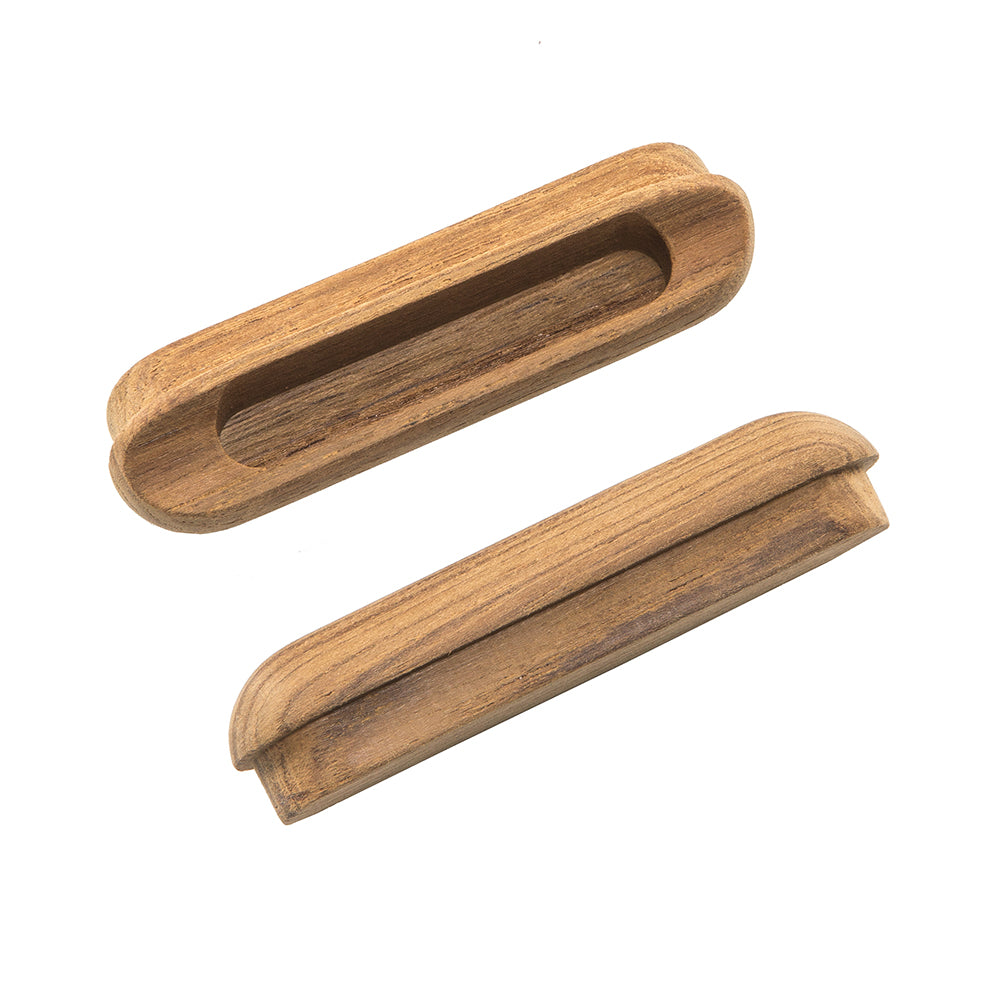 Whitecap Teak Oblong Drawer Pull - 4-1/16"L - 2 Pack [60124-A]