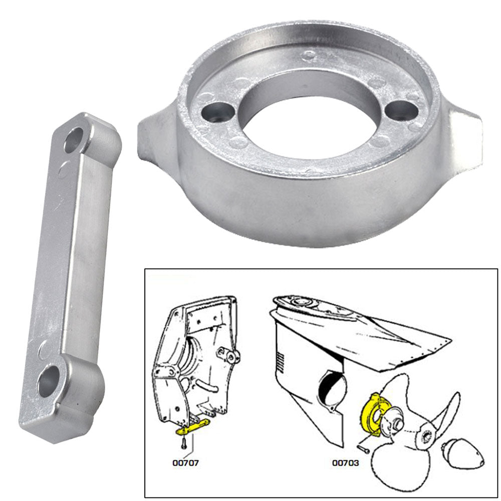 Tecnoseal Anode Kit w/Hardware - Volvo 280 - Magnesium [20701MG]