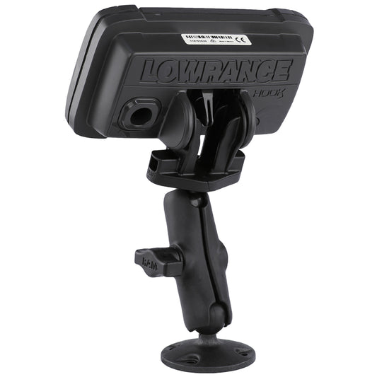 RAM Mount B Size 1" Composite Fishfinder Mount for the Lowrance Hook2 Series [RAP-B-101-LO12]