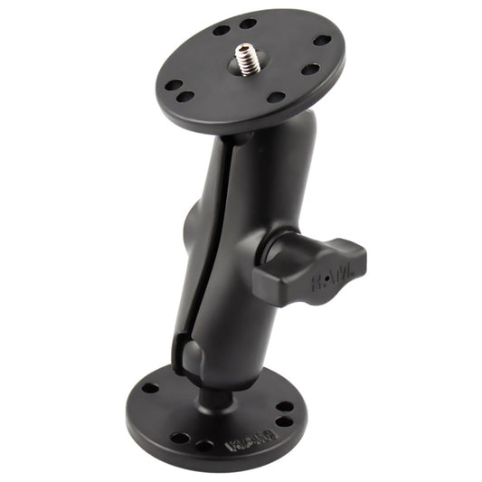 RAM Mount Double Ball Mount w/1/4"-20 Male Thread [RAM-B-101AU]