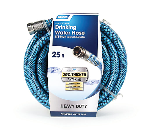 Camco Premium Drinking Water Hose - " ID - Anti-Kink - 25' [22833]