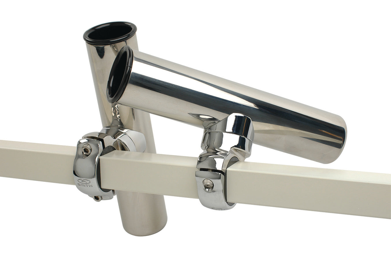 C.E. Smith Pontoon Square Rail Adjustable Clamp-On Rod Holder [55108A]