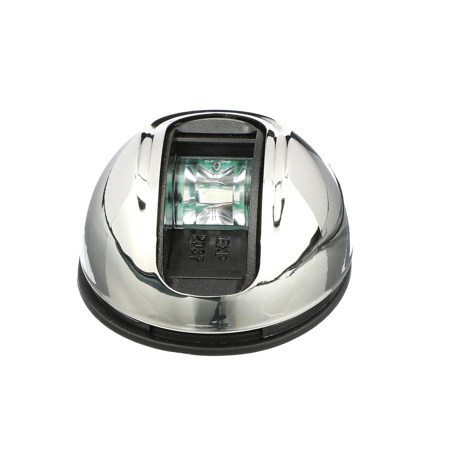 Attwood LightArmor Vertical Surface Mount Navigation Light - Starboard (Green) - Stainless Steel - 2NM [NV3012SSG-7]