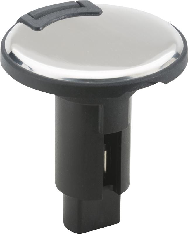 Attwood LightArmor Plug-In Base - 2 Pin - Stainless Steel - Round [910R2PSB-7]