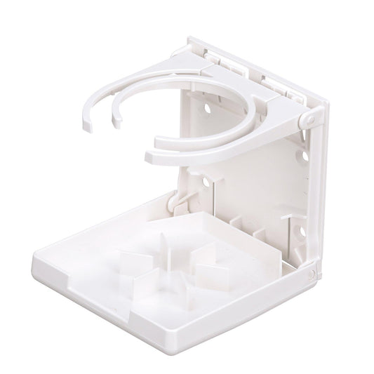 Attwood Fold-Up Drink Holder - Dual Ring - White [2449-7]