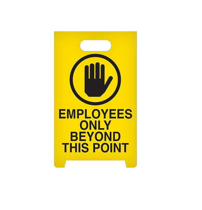 TOP TAPE - ASF1013: EMPLOYEES ONLY BEYOND POINT A-FRAME