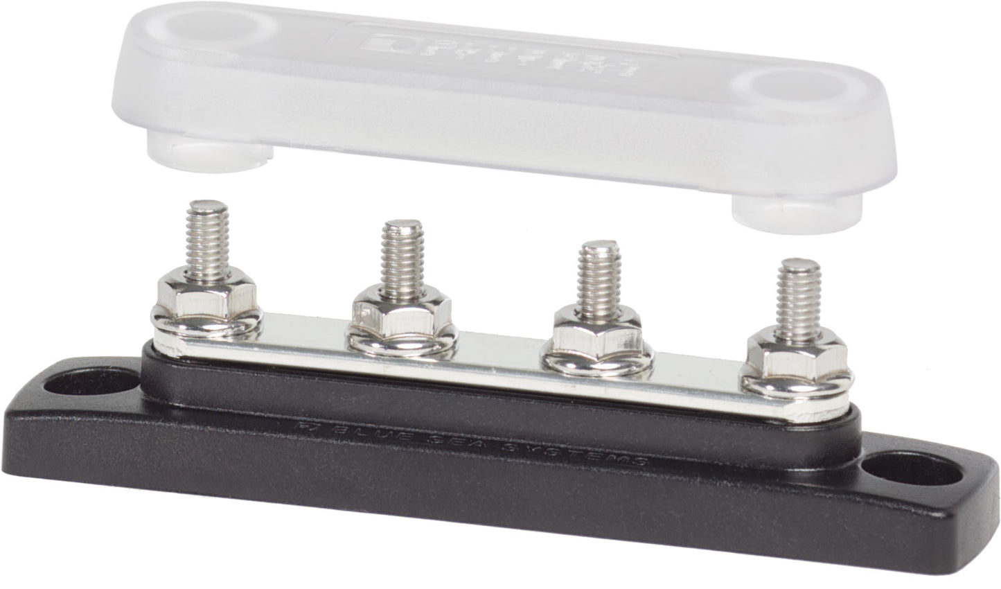 Blue Sea 2315 MiniBus 100 Ampere Common BusBar 4 x 10-32 Stud Terminal with Cover [2315]