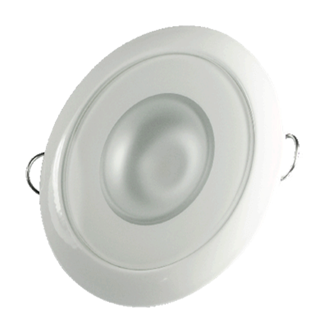 Lumitec Mirage - Flush Mount Down Light - Glass Finish/White Bezel - 3-Color Red/Blue Non-Dimming w/White Dimming [113128]