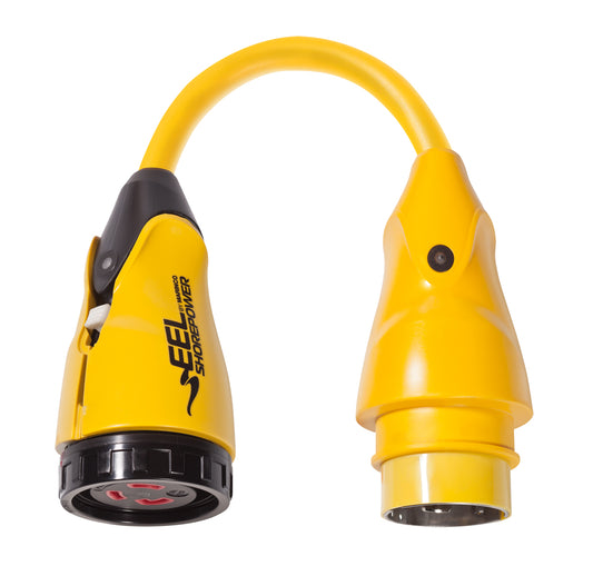 Marinco P504-30 EEL 30A-125V Female to 50A-125/250V Male Pigtail Adapter - Yellow [P504-30]