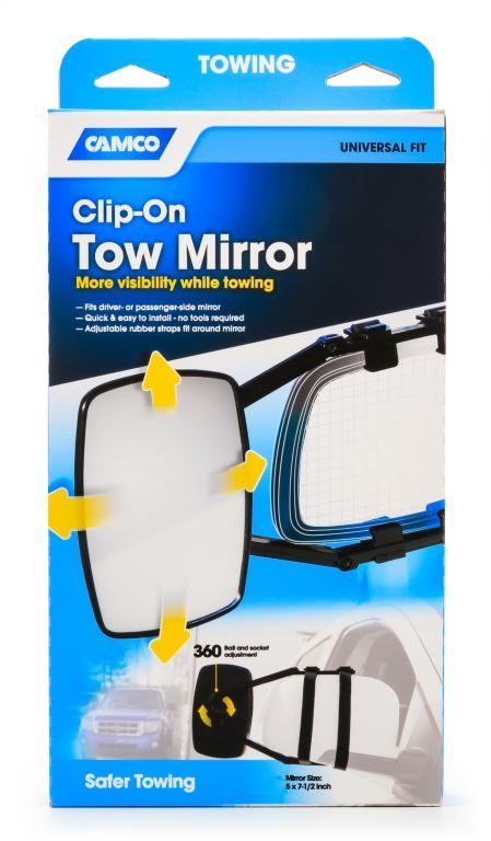 Camco Towing Mirror Clamp-On - Single Mirror [25650]