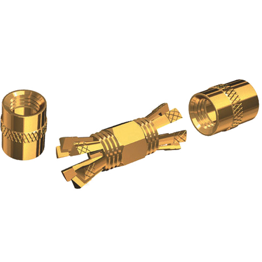 Shakespeare PL-258-CP-G Gold Splice Connector For RG-8X or RG-58/AU Coax. [PL-258-CP-G]