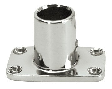 Whitecap 1" O.D. 90 Degree Rectangle Base SS Rail Fitting [6141C]