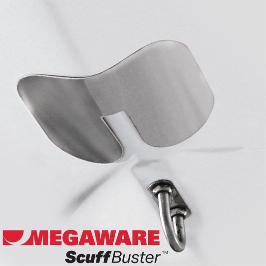 Megaware ScuffBuster Standard with Notch - 5.75" x 4.5" - Notched Bowguard - 22G - Stainless Steel [02638]