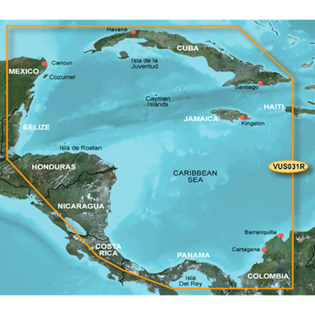 Garmin BlueChart g3 Vision HD - VUS031R - Southwest Caribbean - microSD/SD [010-C0732-00]