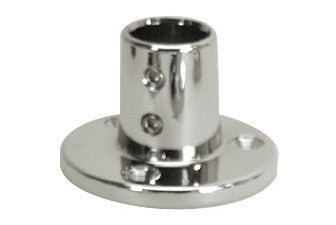 Whitecap " O.D. 90 Degree Round Base SS Rail Fitting [6039C]