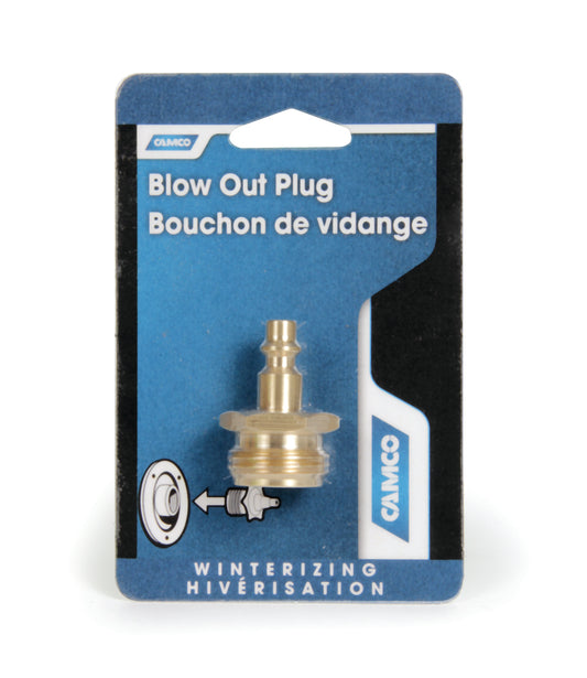 Camco Blow Out Plug - Brass - Quick-Connect Style [36143]