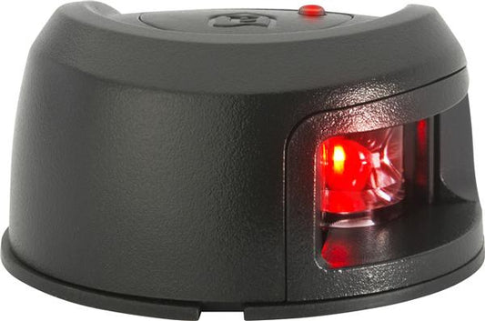 Attwood LightArmor Deck Mount Navigation Light - Black Composite - Port (red) - 2NM [NV2012PBR-7]