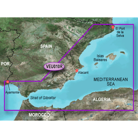 Garmin BlueChart g3 HD - HXEU010R - Spain Mediterranean Coast - microSD/SD [010-C0768-20]
