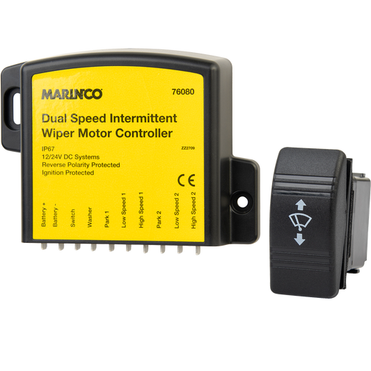 Marinco Dual Speed Intermittent Wiper Motor Controller [76080]