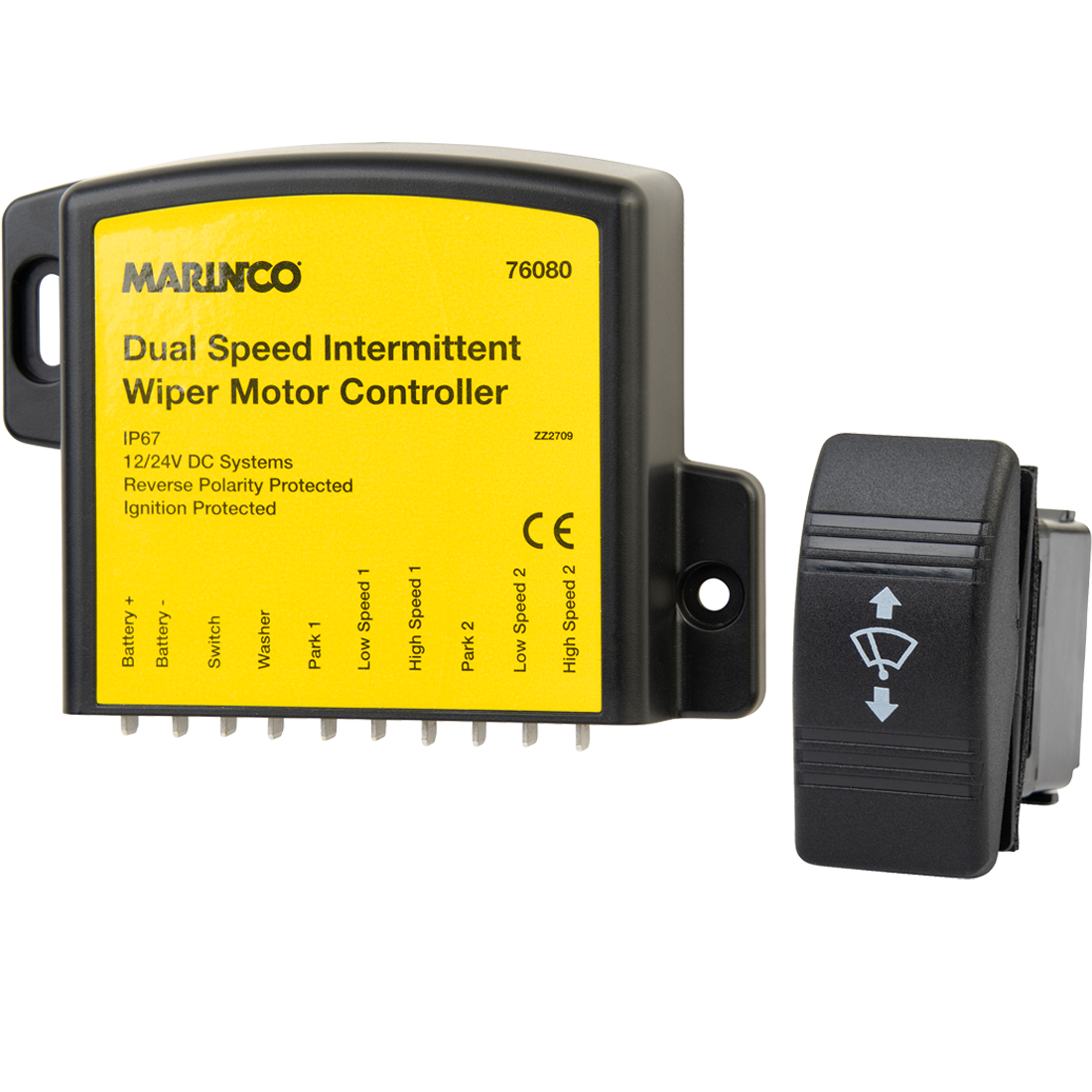 Marinco Dual Speed Intermittent Wiper Motor Controller [76080]