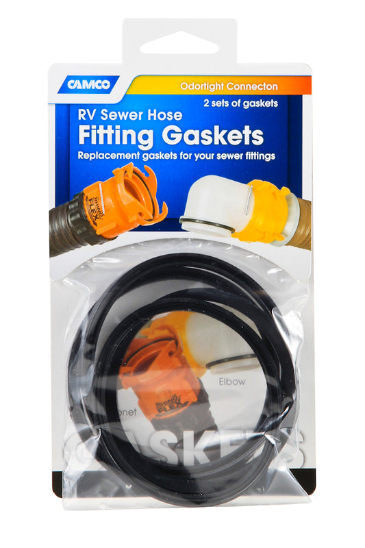 Camco Sewer Hose Fitting Gaskets f/Bayonets  Elbows - 2 of Each Type [39834]