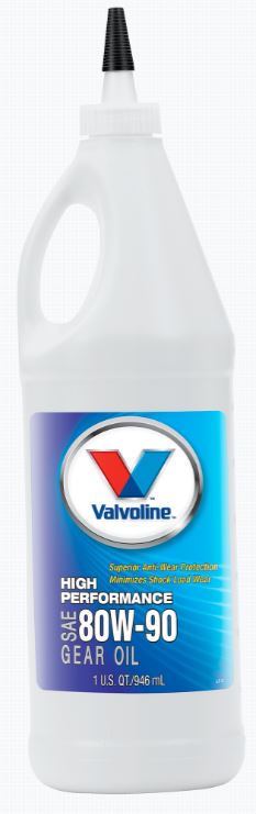 VALVOLINE - VV831: 80W90 HP GEAROIL QT 12 CS  EACH