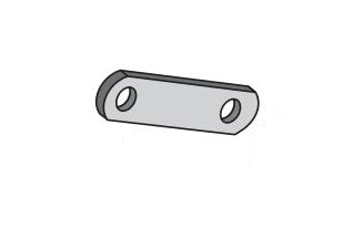 DEXTER AXLE - 018-011-05: SHACKLE LINK 2.25 HL TO HL 3.5 OVRL