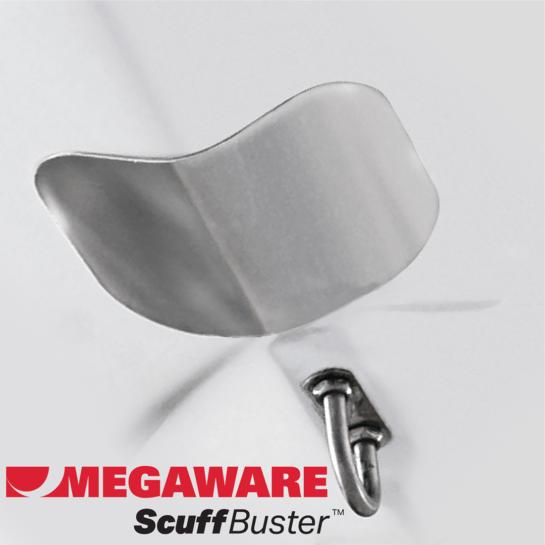 Megaware ScuffBuster Standard - 5.75" x 4.5" - Solid Bowguard - 22G - Stainless Steel [02637]
