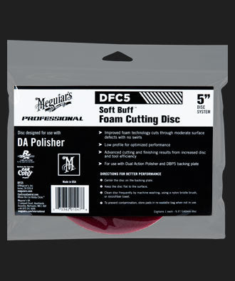 Meguiars Soft Foam Cutting Disc - Red - 5" [DFC5]
