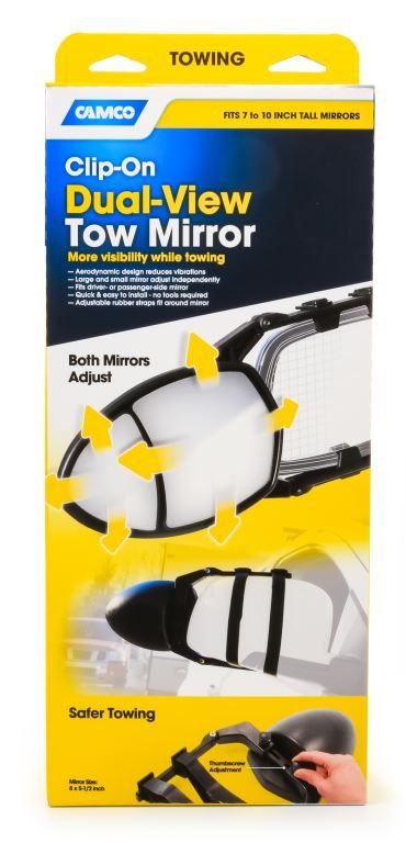 Camco Towing Mirror Clamp-On - Double Mirror [25653]