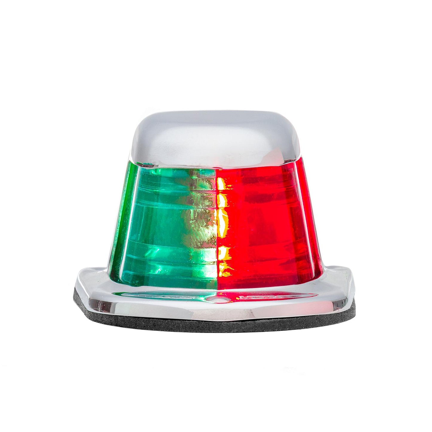 Attwood 1-Mile Deck Mount, Bi-Color Red/Green Combo Sidelight - 12V - Stainless Steel Housing [66318-7]