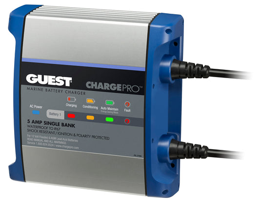 Guest On-Board Battery Charger 5A / 12V - 1 Bank - 120V Input [2708A]