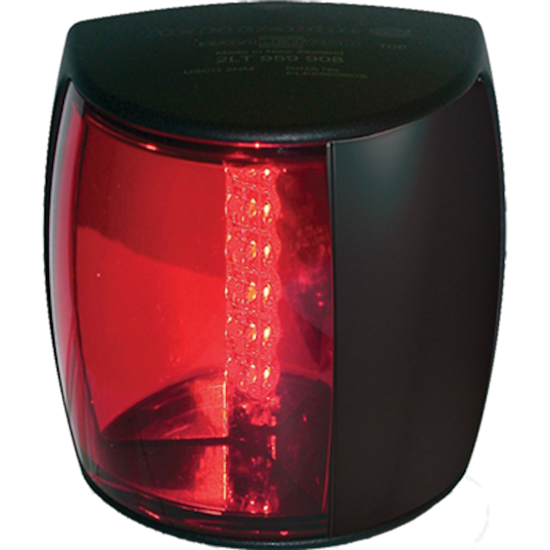 Hella Marine NaviLED PRO Port Navigation Lamp - 2nm - Red Lens/Black Housing [959900001]