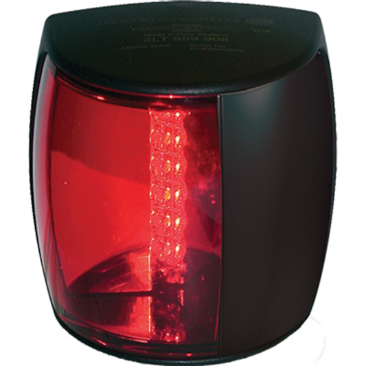 Hella Marine NaviLED PRO Port Navigation Lamp - 2nm - Red Lens/Black Housing [959900001]