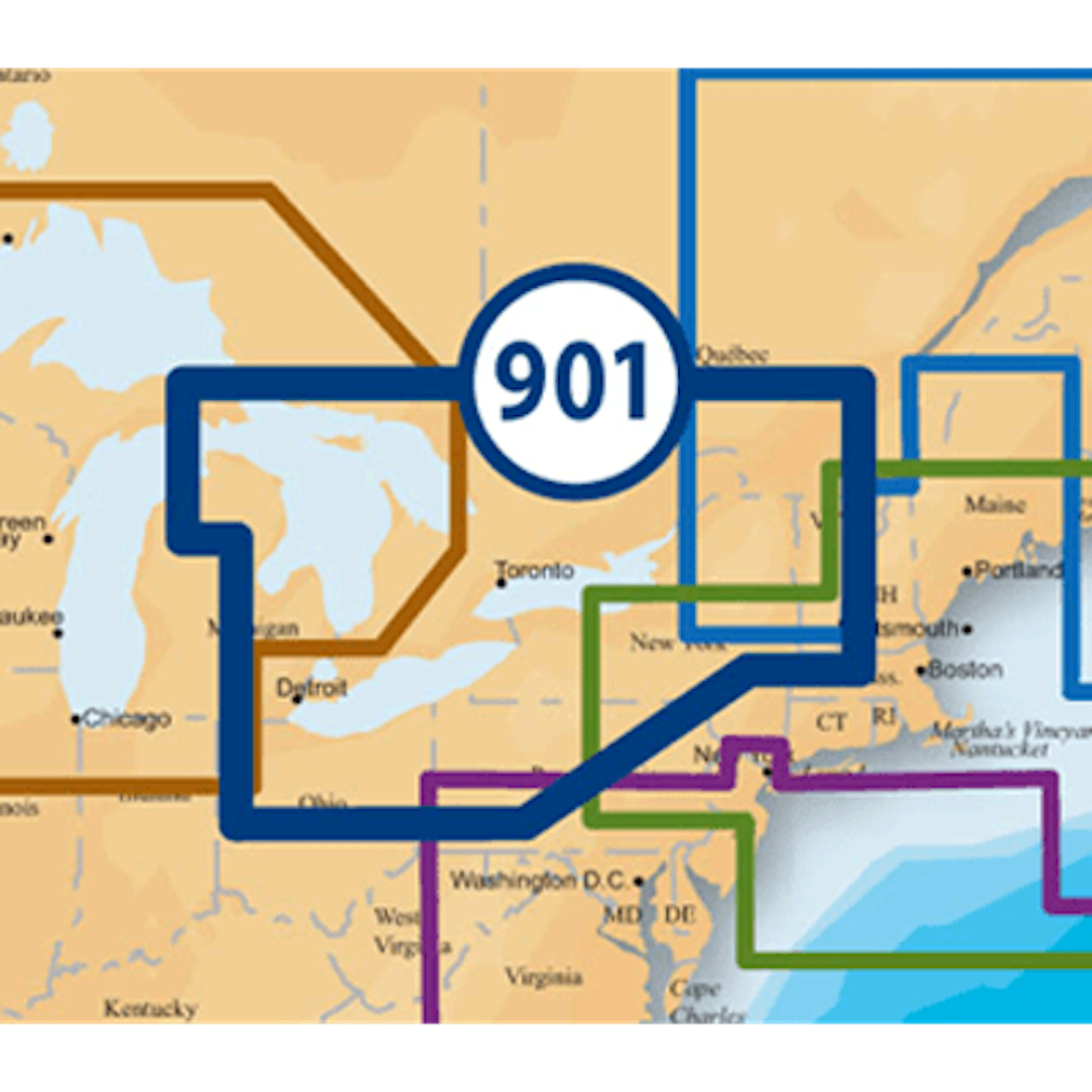 NAVIONICS - MSD/901P+: PLATINUM+ SD 901 EAST GREAT LAKES