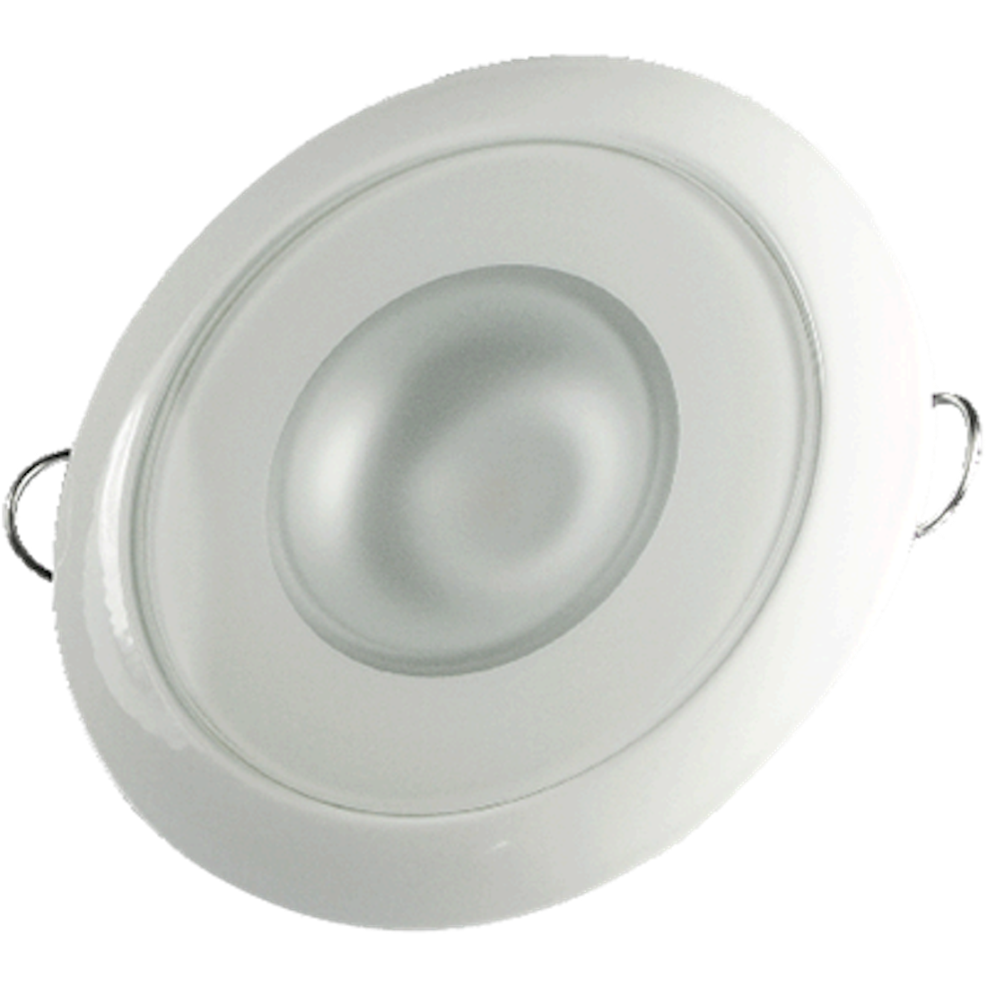 Lumitec Mirage - Flush Mount Down Light - Glass Finish/White Bezel - 4-Color White/Red/Blue/Purple Non-Dimming [113120]