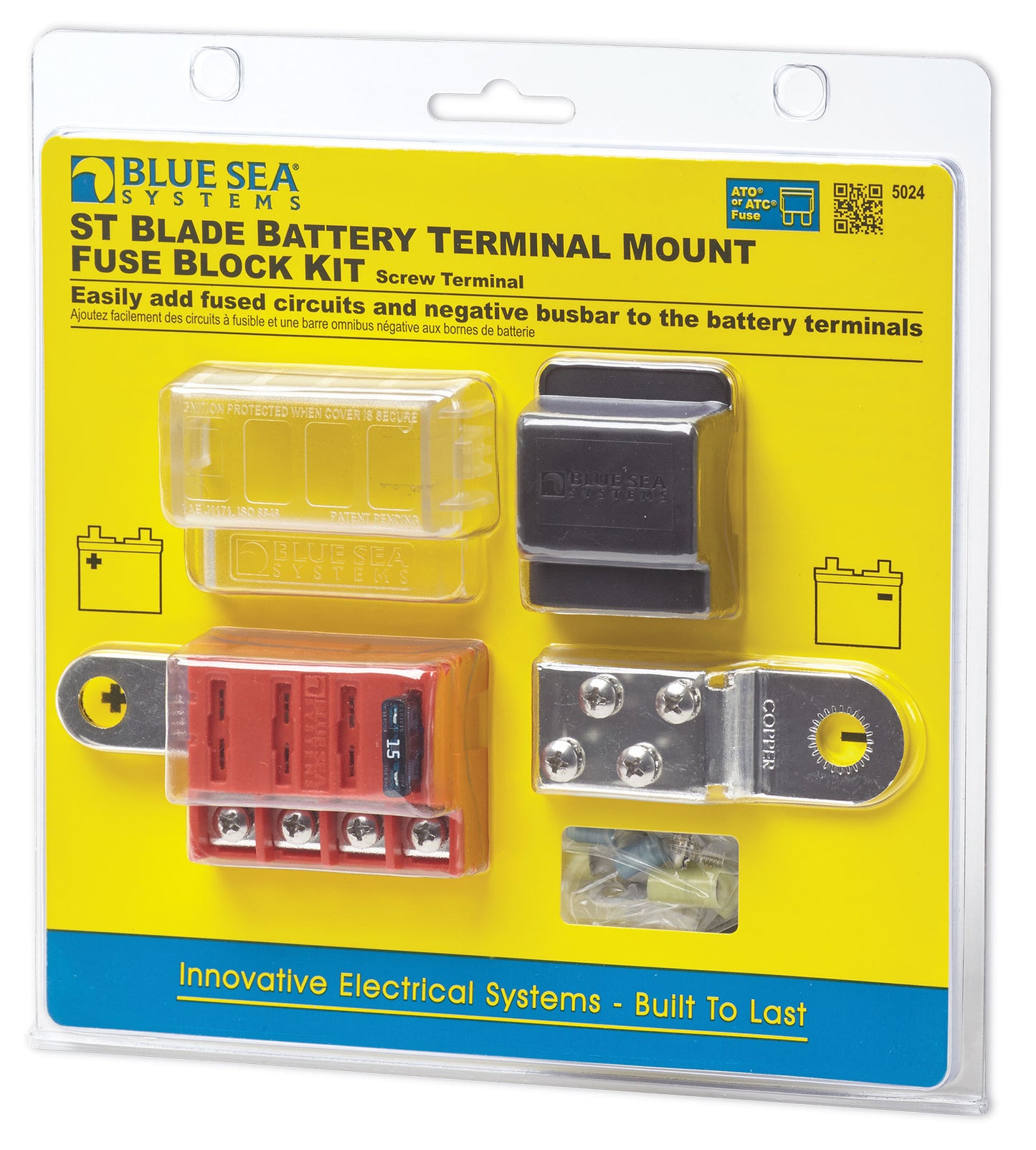 Blue Sea 5024 ST-Blade Battery Terminal Mount Fuse Block Kit [5024]