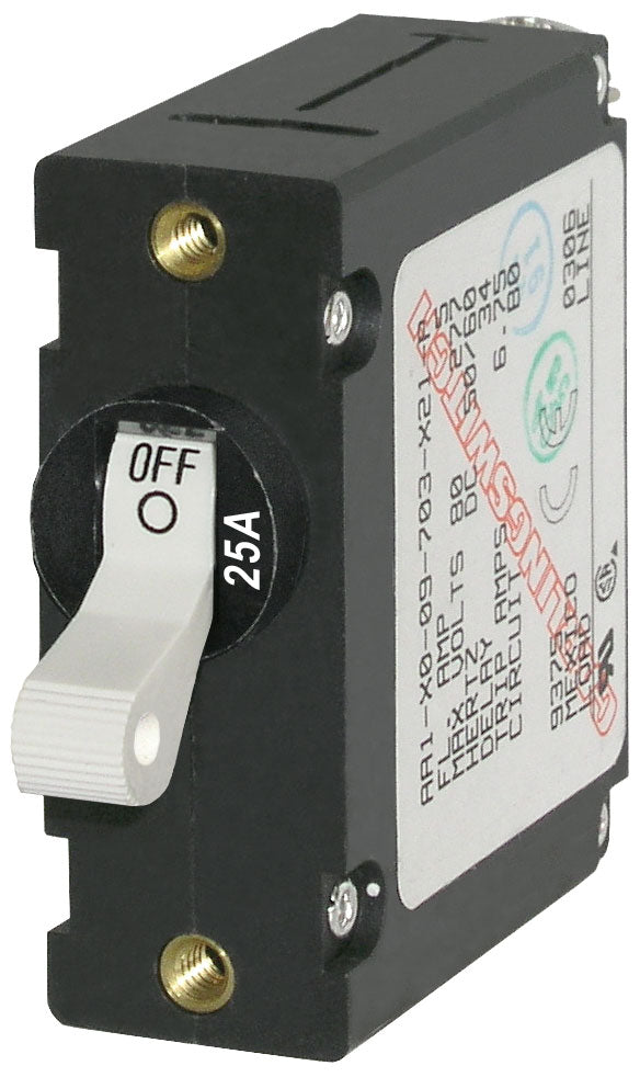 Blue Sea 7218 AC/DC Single Pole Magnetic World Circuit Breaker - 25AMP [7218]