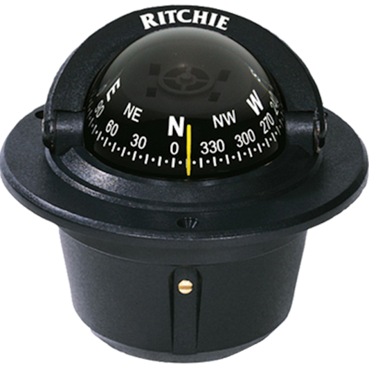 Ritchie F-50 Explorer Compass - Flush Mount - Black [F-50]
