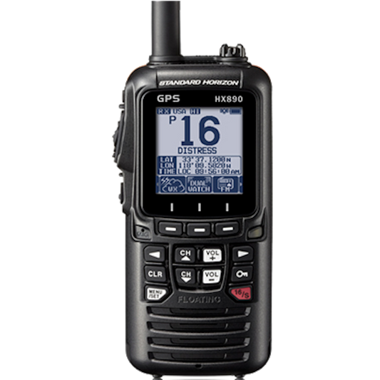 Standard Horizon - HX890BK: Standard Horizon HX890 Floating 6 Watt Class H DSC Handheld VHF/GPS - Black