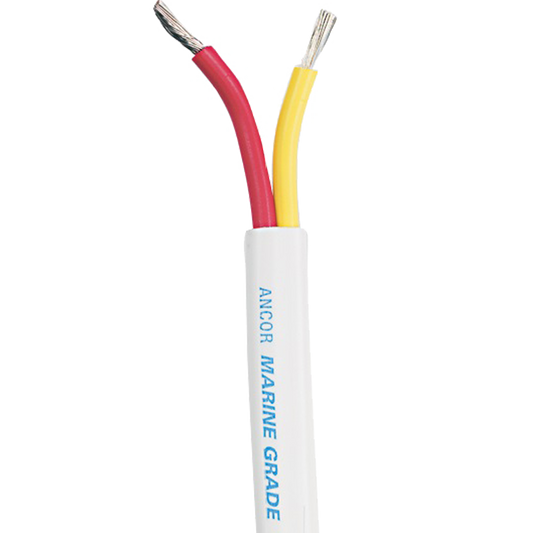 Ancor Safety Duplex Cable - 14/2 AWG - Red/Yellow - Flat - 250' [124525]