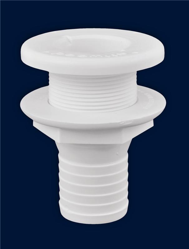 Attwood Plastic Thru-Hull Fitting - 1-1/2" - White [3875-3]